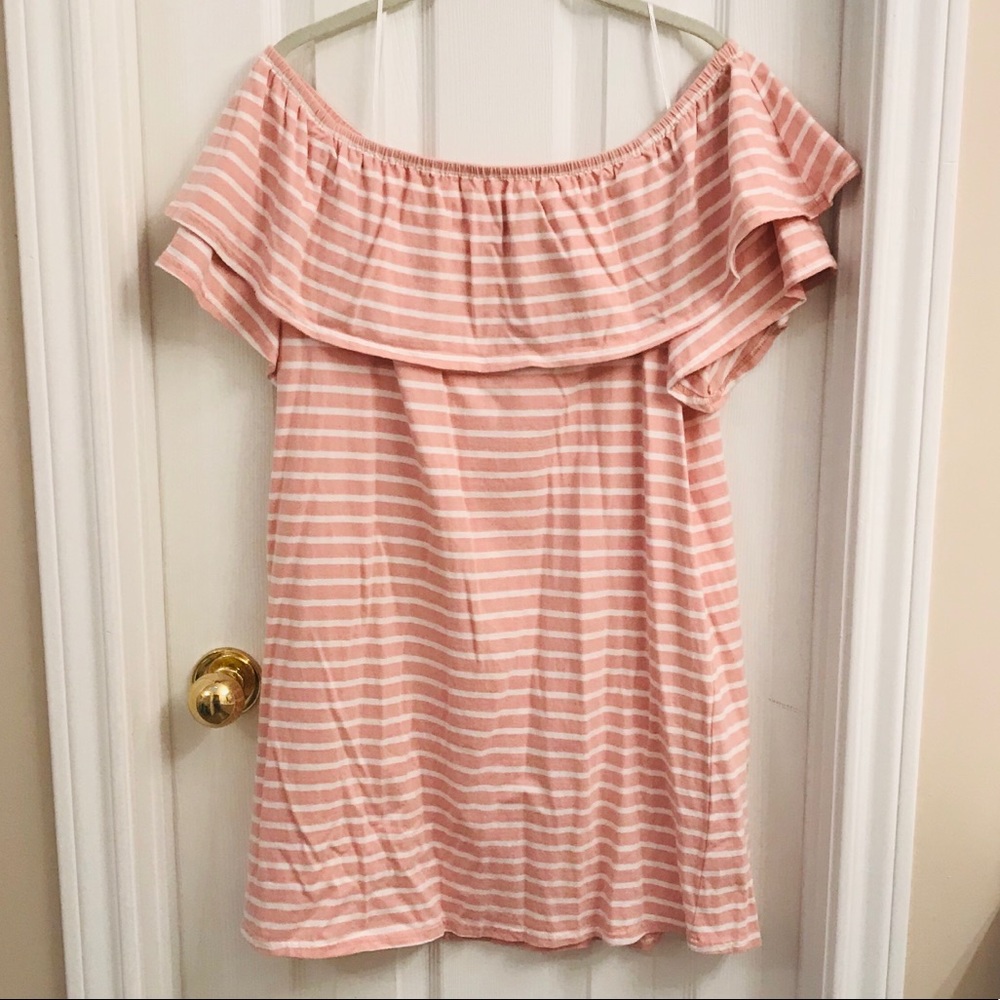 Pink & White Striped Dress